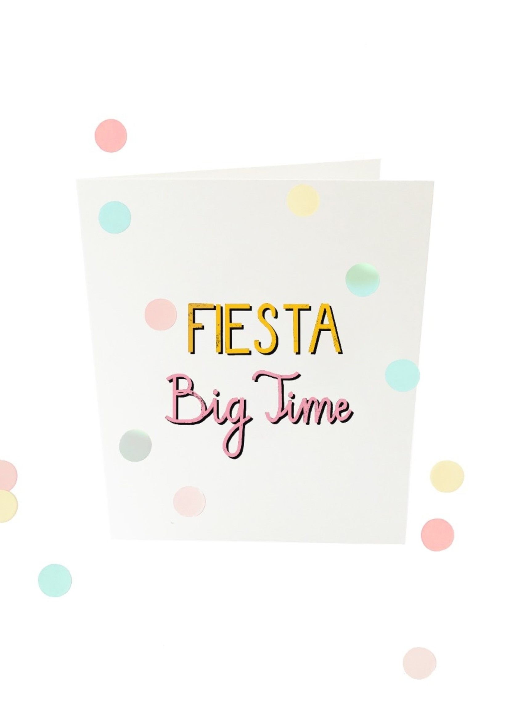 The Gift Label Confetti Card Fiesta big time