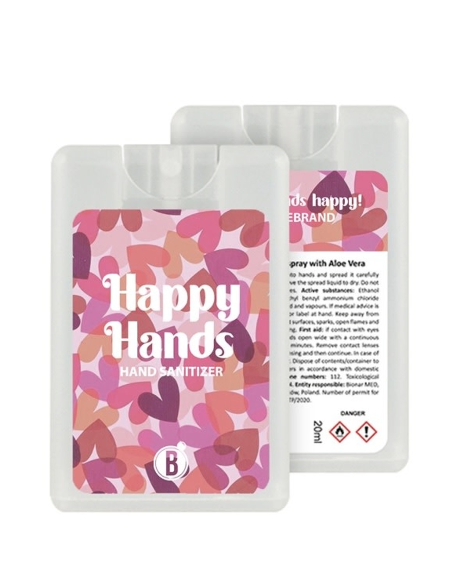 Bubbles The Brand Happy hands desinfectie spray Forever in Love