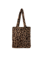 Bulu Leopar faux fur tote bag