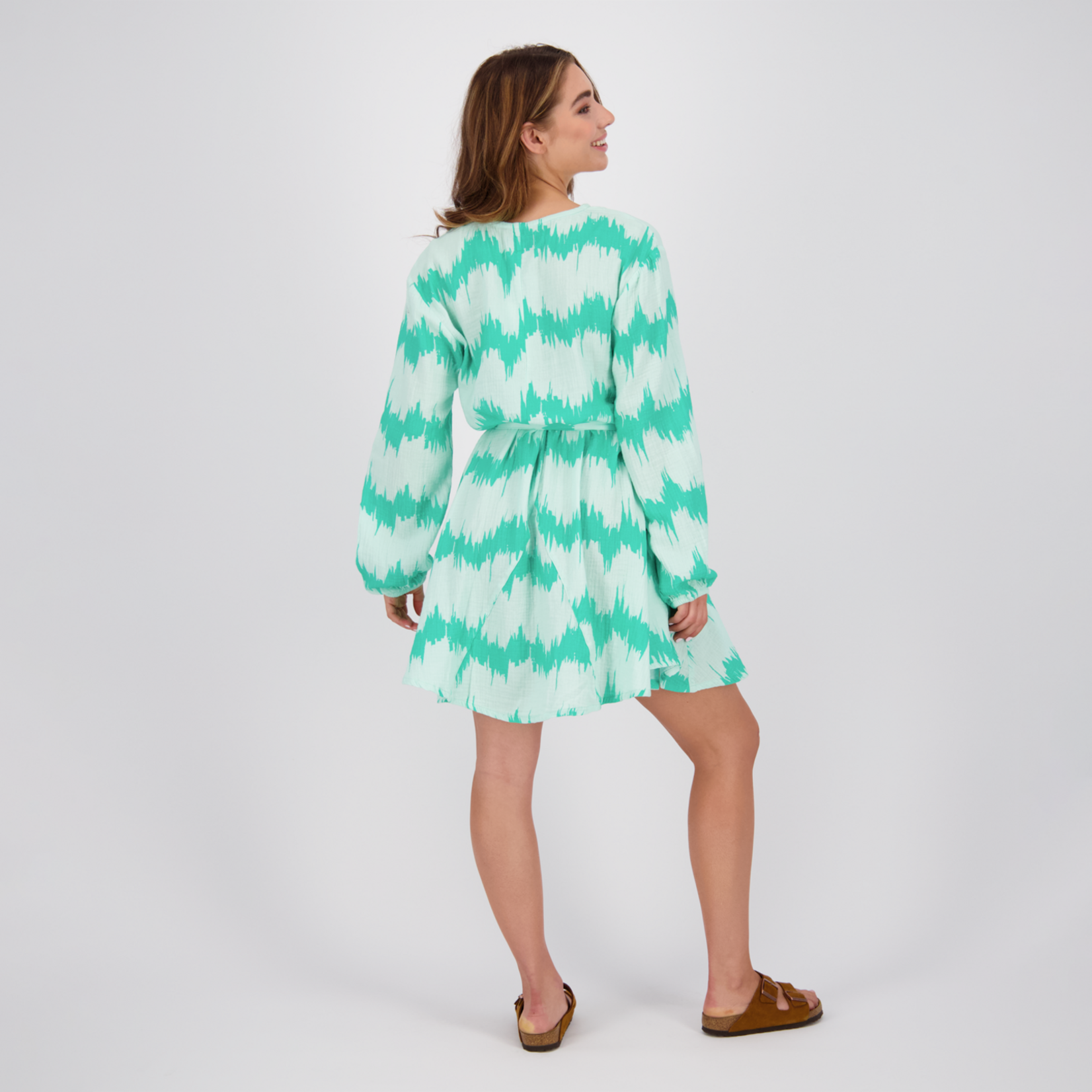 Raizzed Kamila midi dress mint groen