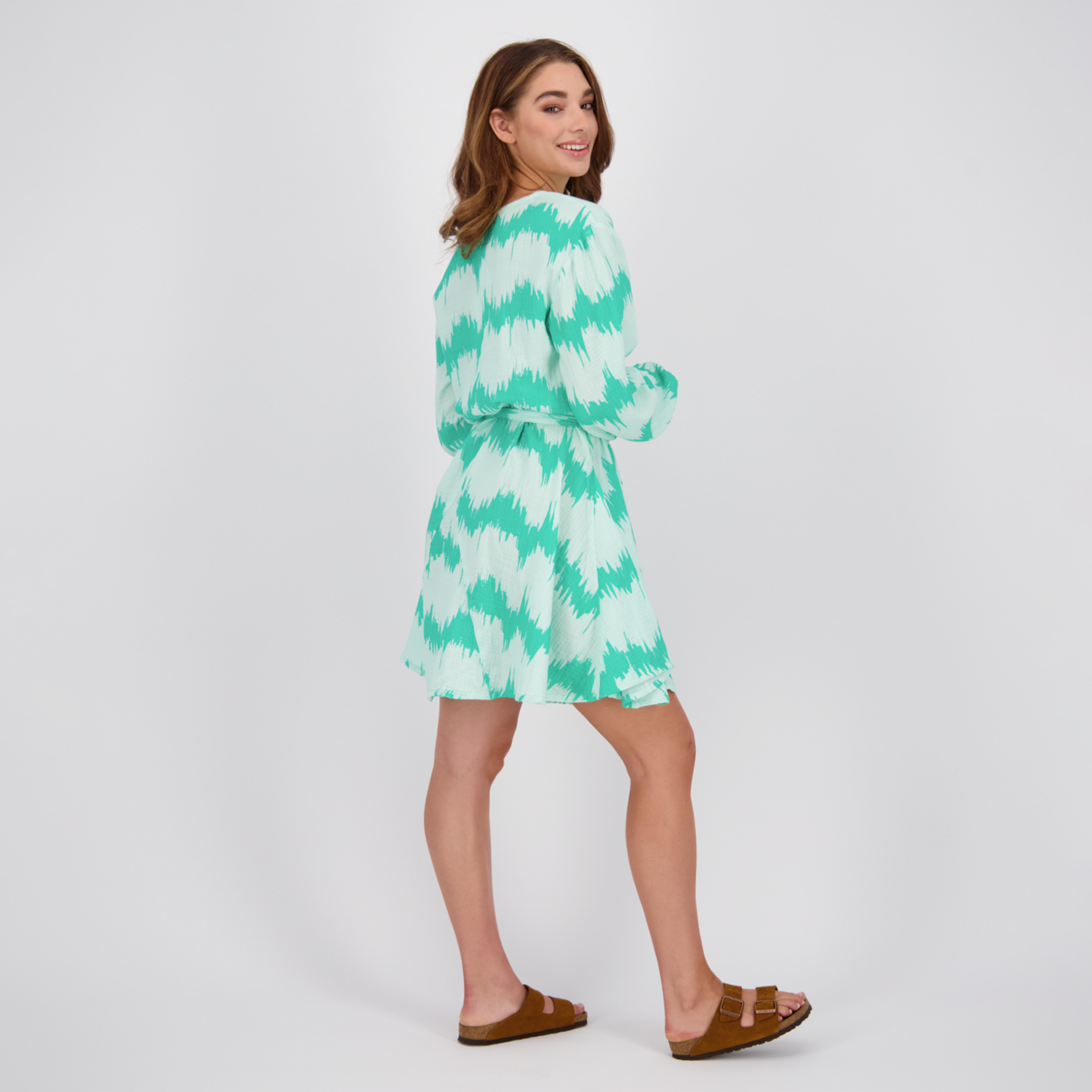 Raizzed Kamila midi dress mint groen