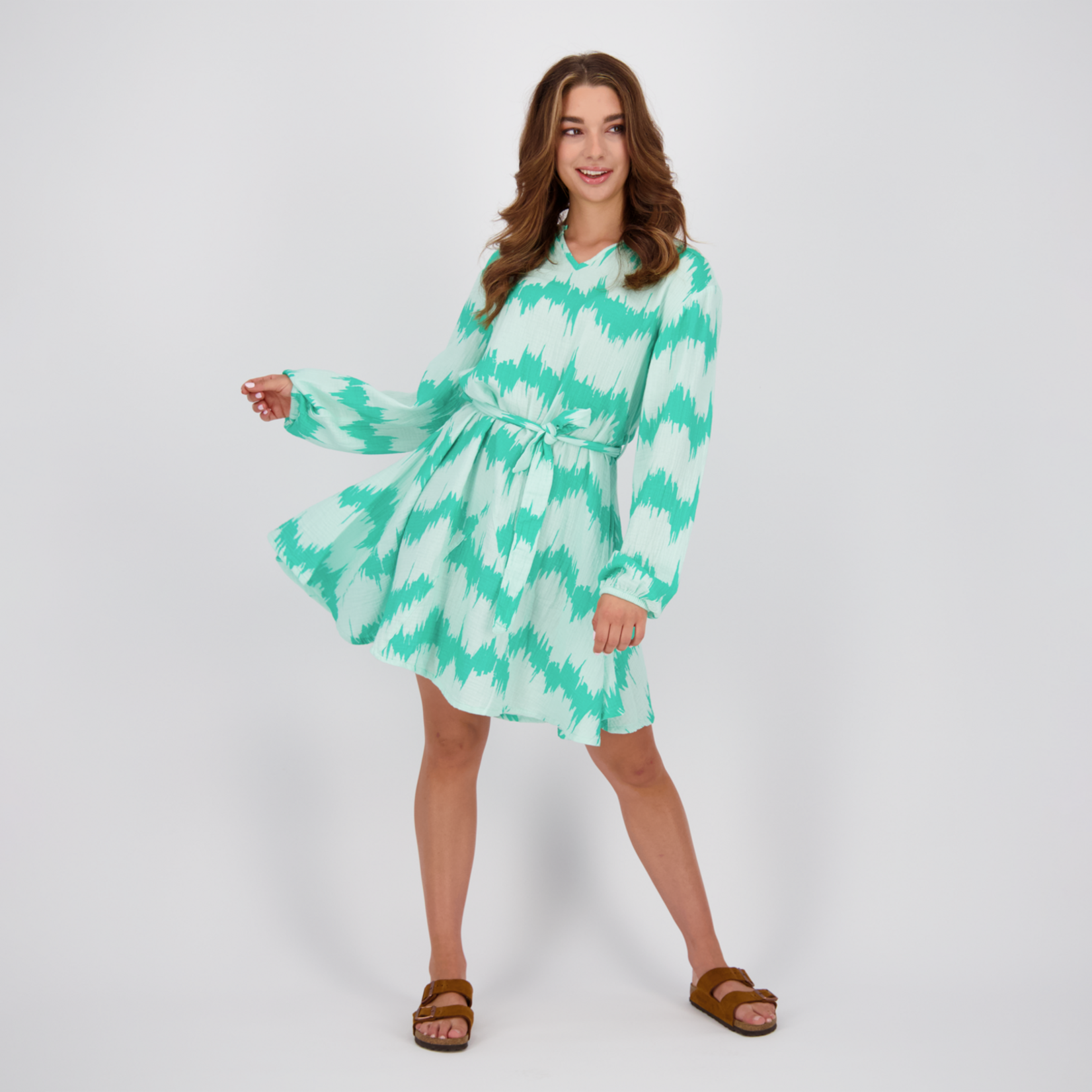 Raizzed Kamila midi dress mint groen