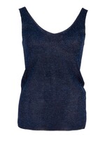 Azzurro Top lurex navy