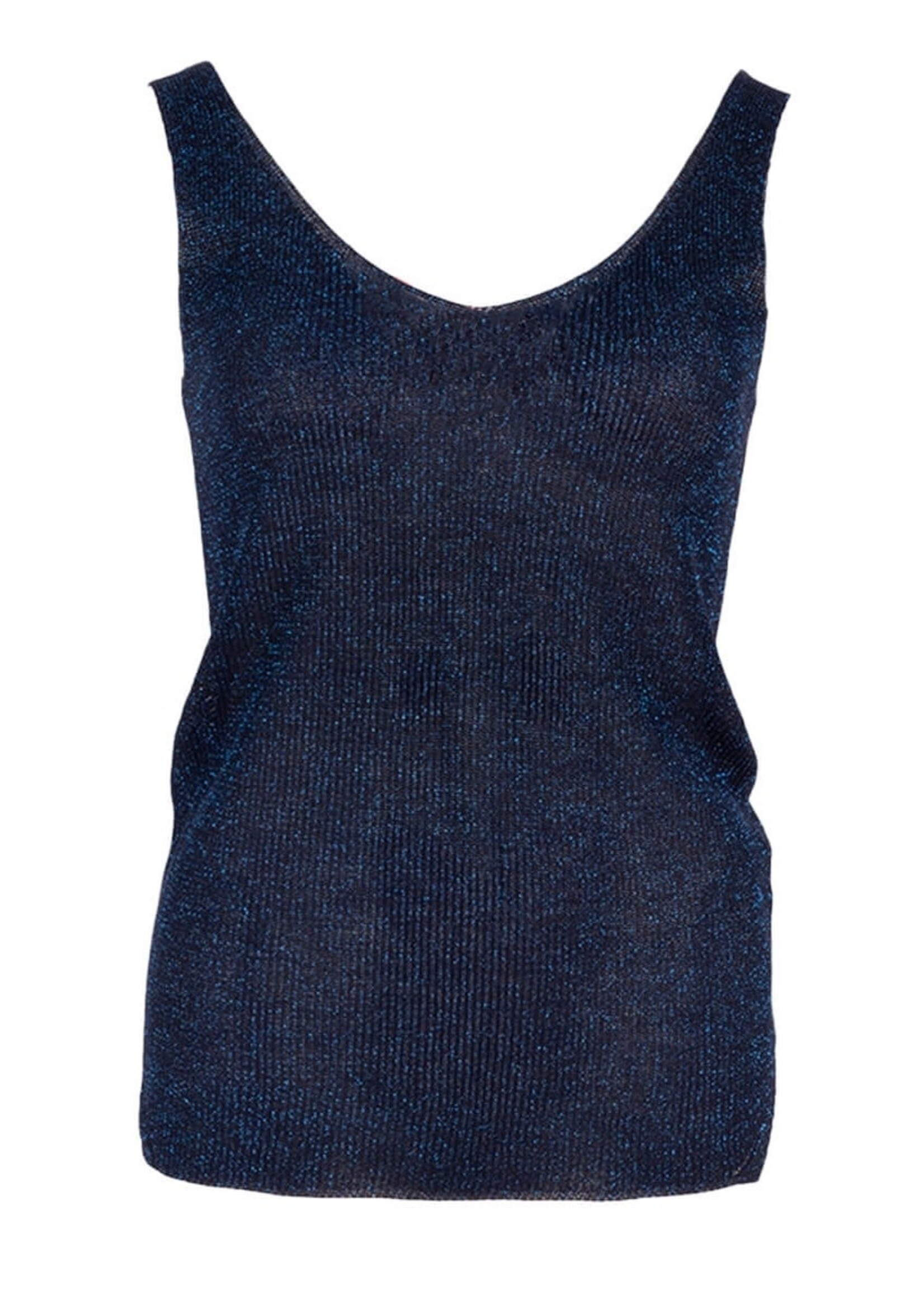 Azzurro Top lurex navy