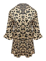 Jurk Leopard Jolien Beige