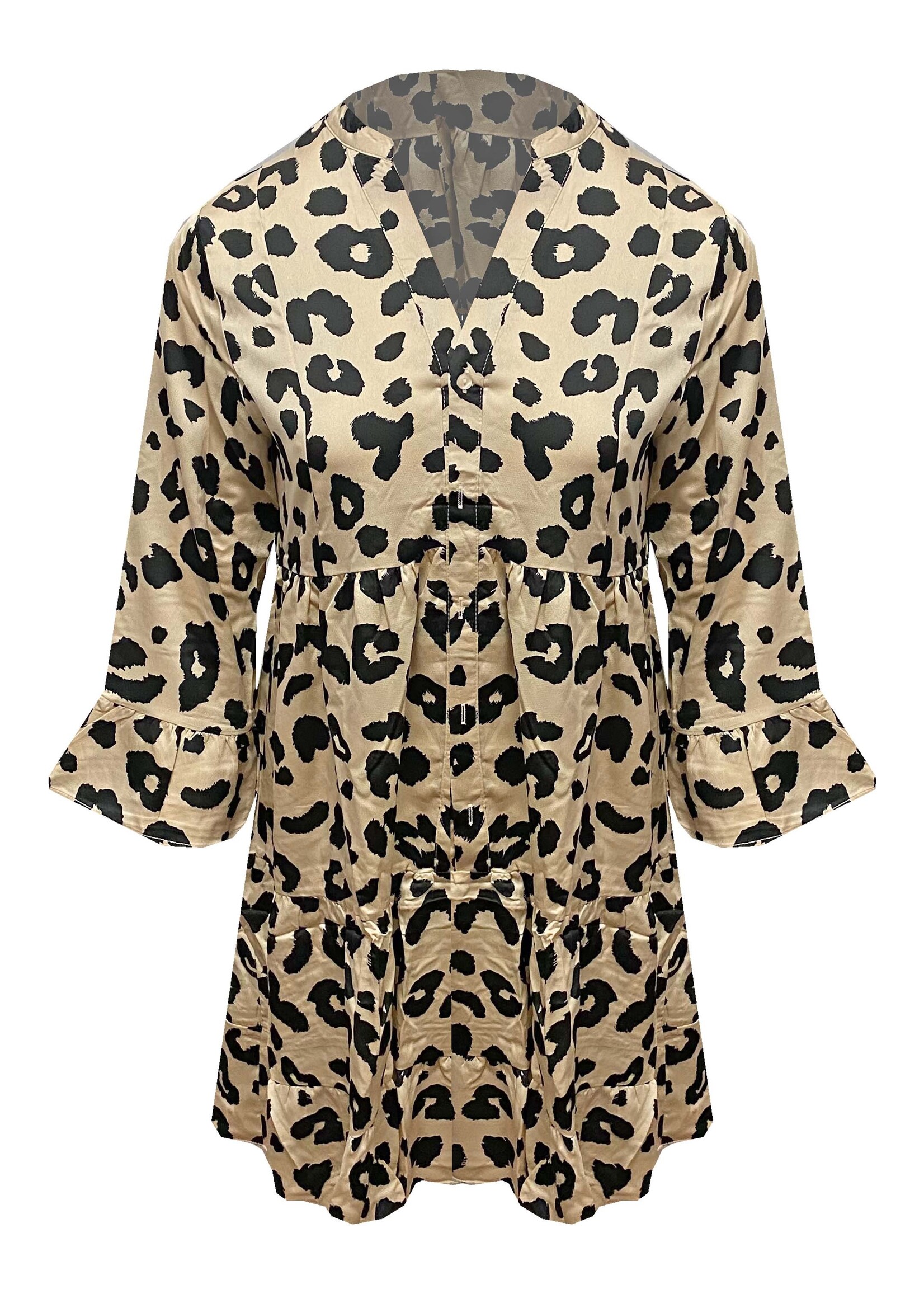 Jurk Leopard Jolien Beige