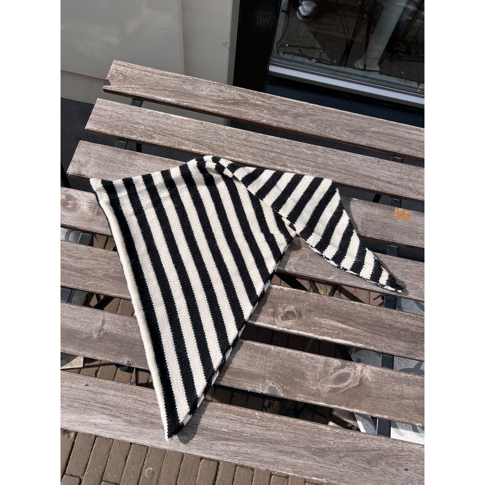 Gebreid sjaaltje driehoek