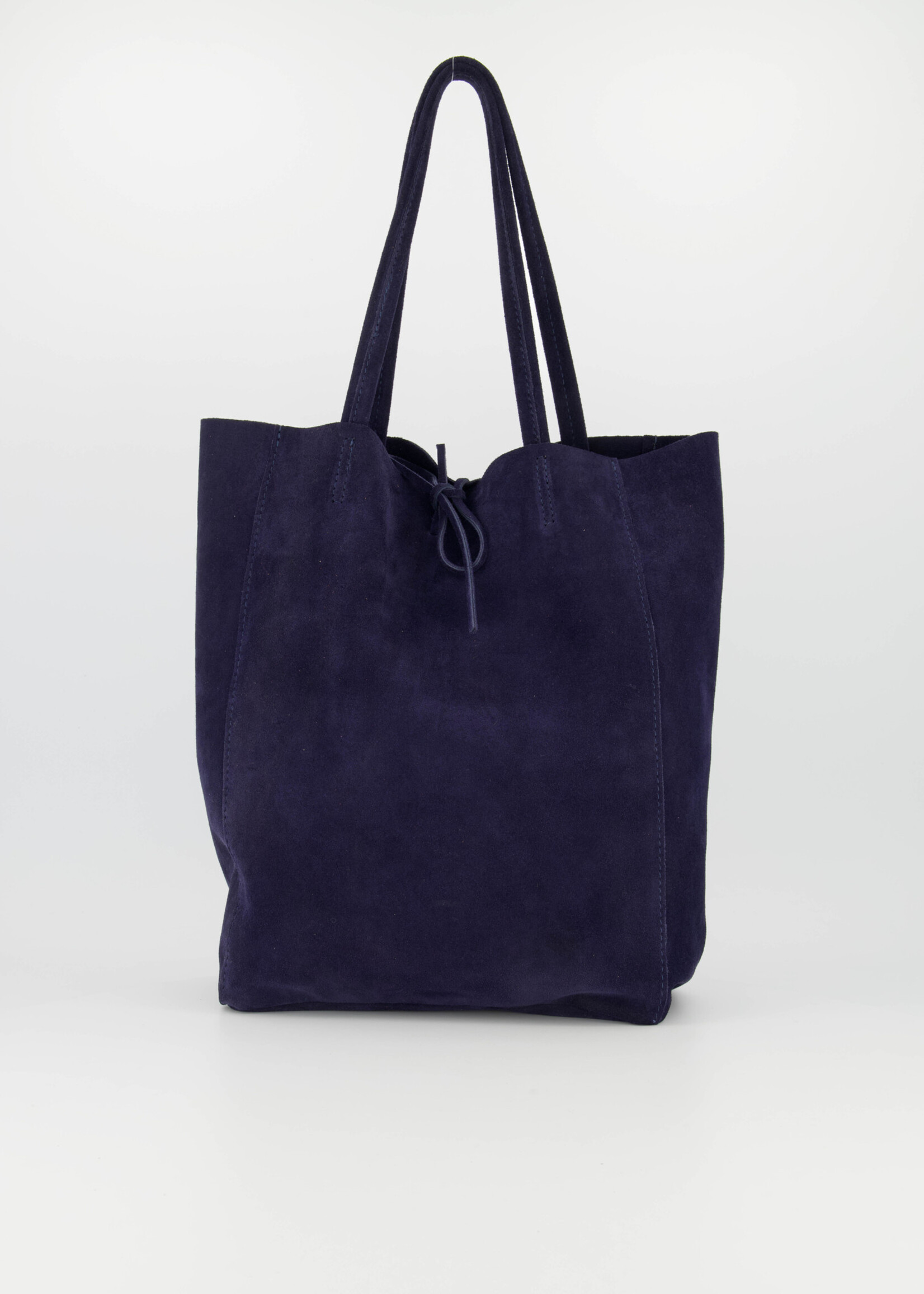 Suede shopper Mia Blauw