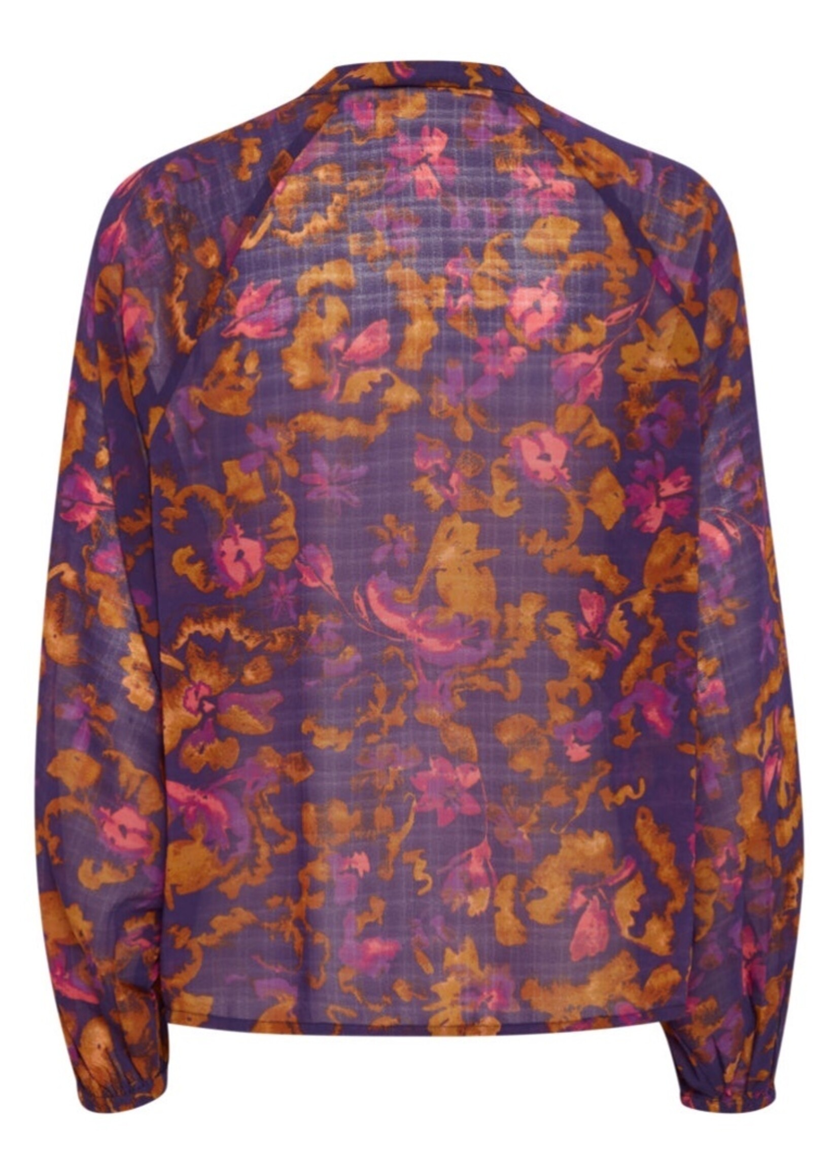 ICHI Ihpernilly blouse Purple flower