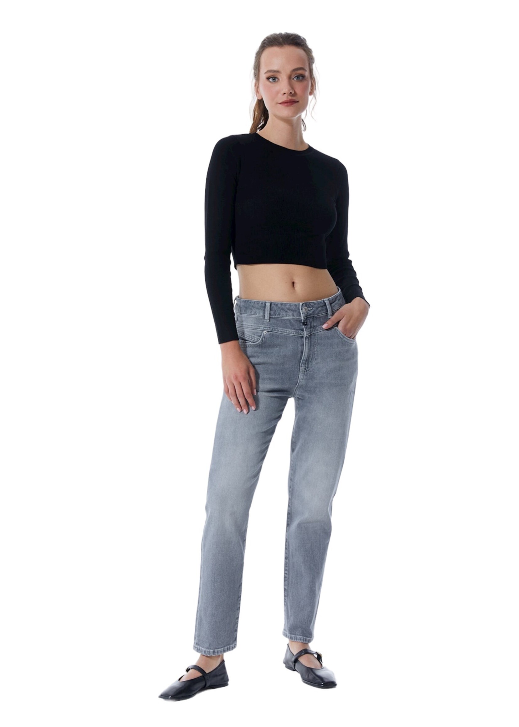 C.O.J. COJ Boyfriend Jeans Victoria Grey VT