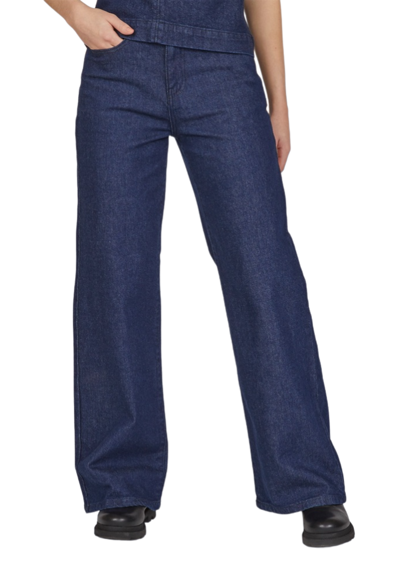 Sisters `point  Owi wide jeans dark blue