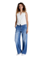 C.O.J. COJ wide leg chino jeans Maxine medium blue