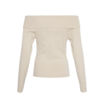 Moss Copenhagen Inasofia Rachelle off shoulder sweater beige
