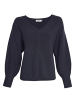 Moss Copenhagen Acentia Rachelle V pullover navy