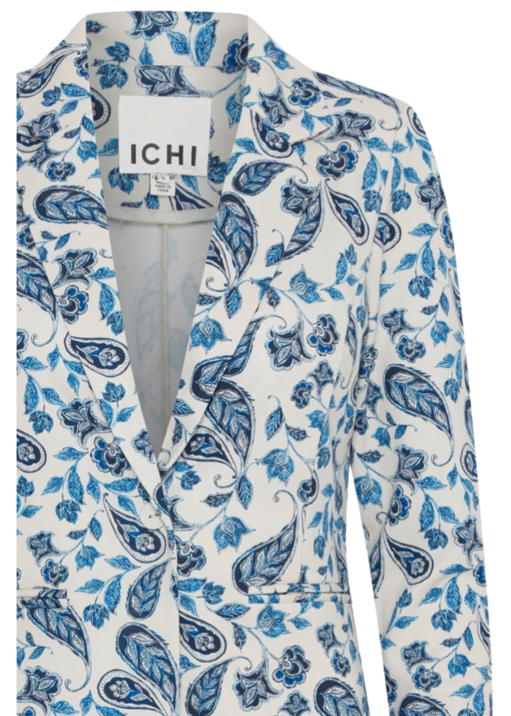 ICHI Ihkate Blazer print blue