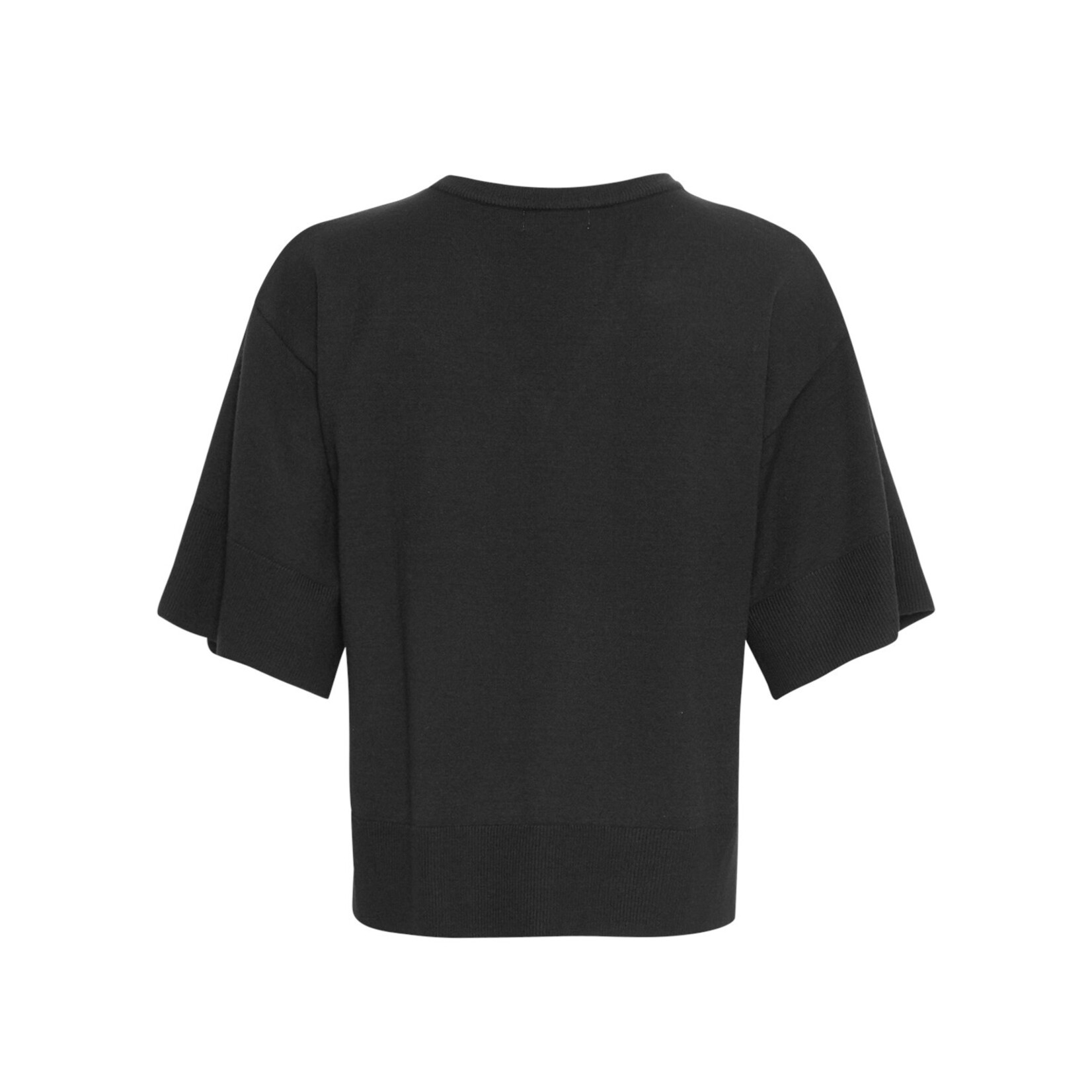 Moss Copenhagen  Eslina Rachelle 2/4 V neck pullover zwart