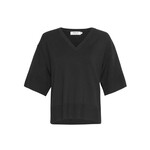 Moss Copenhagen  Eslina Rachelle 2/4 V neck pullover zwart