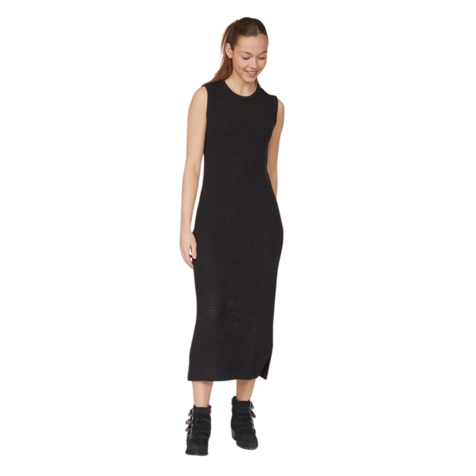 Sisters Point gehaakte dress Hava black