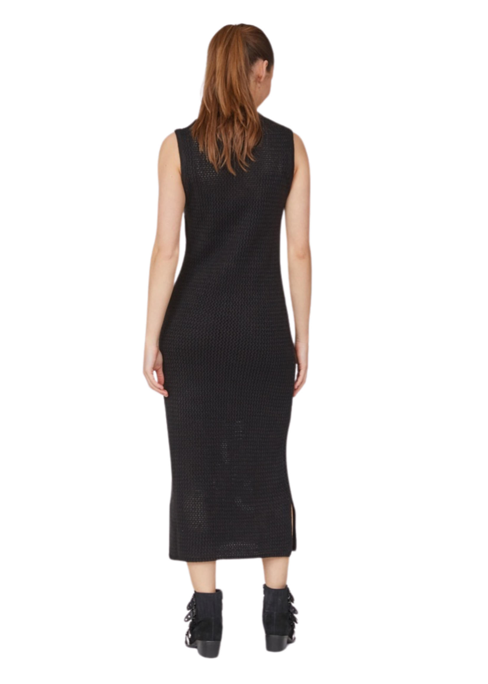 Sisters Point gehaakte dress Hava black