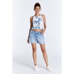 C.O.J. COJ denim Short Tracy light blue