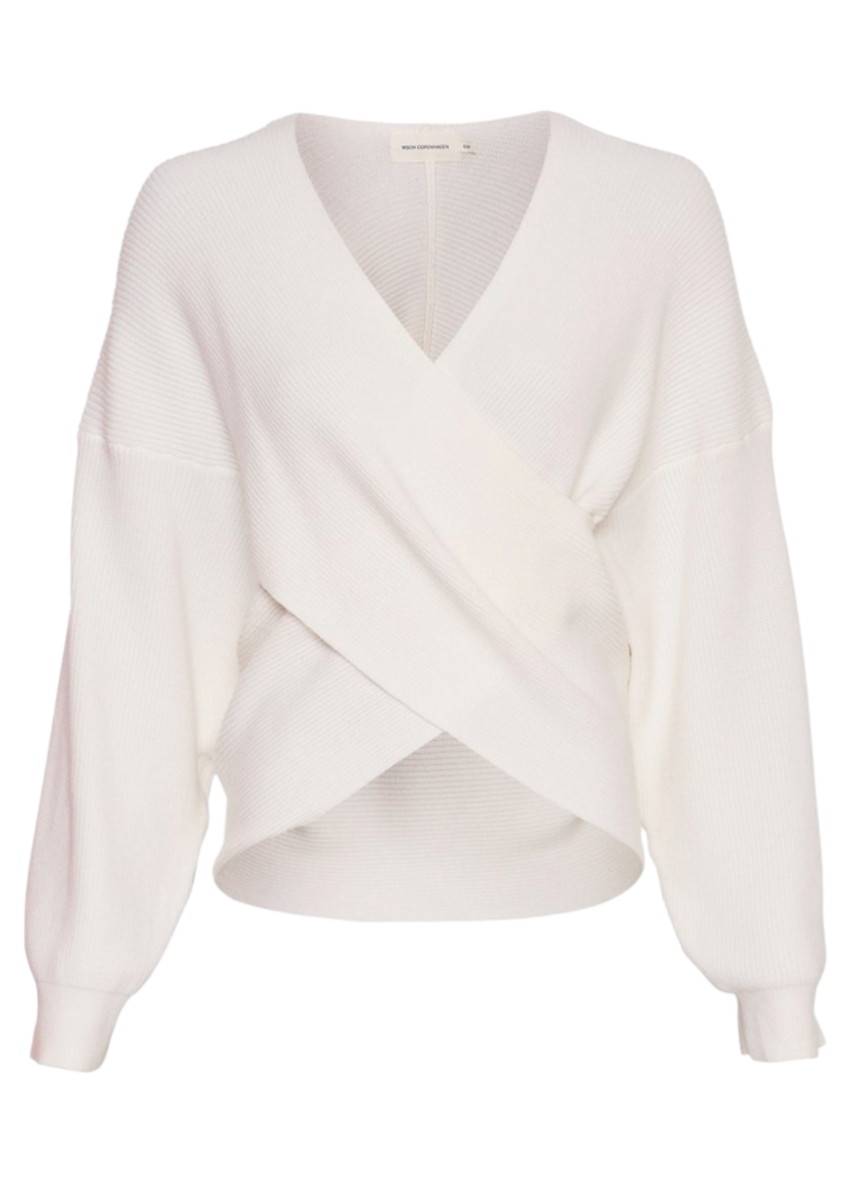 Moss Copenhagen Zinelle Rachelle wrap pullover white