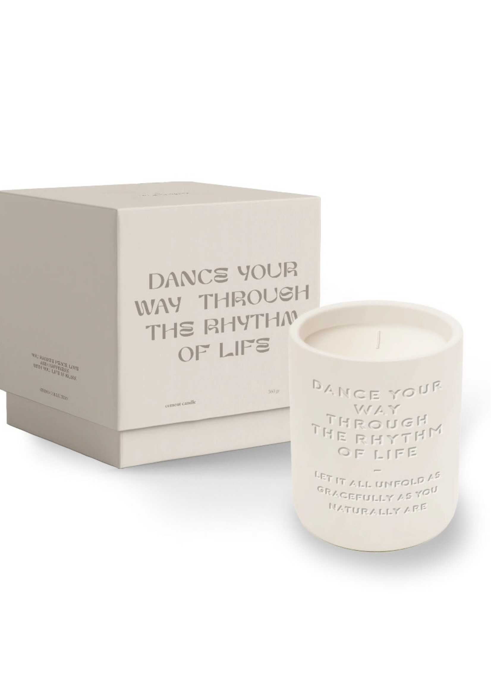The Gift Label The Gift Label cemented candle 170gr dance your way