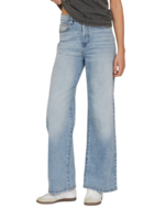 Sisters Point Owi wide jeans blue wash Bow