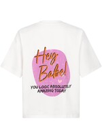Ydence T-shirt hey babe off white