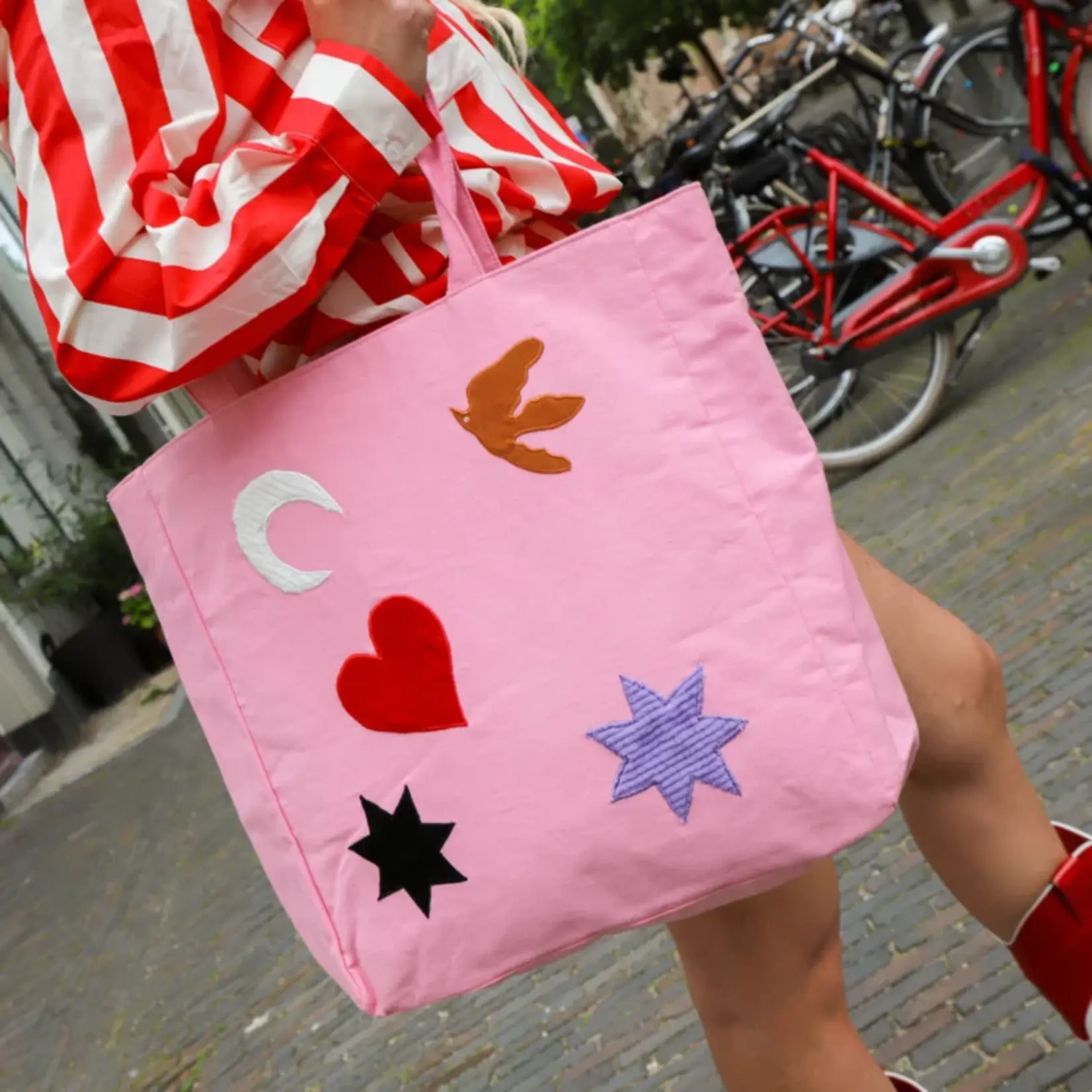 Bulu canvas shopper pink