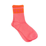 Sokken hartje roze / oranje one size
