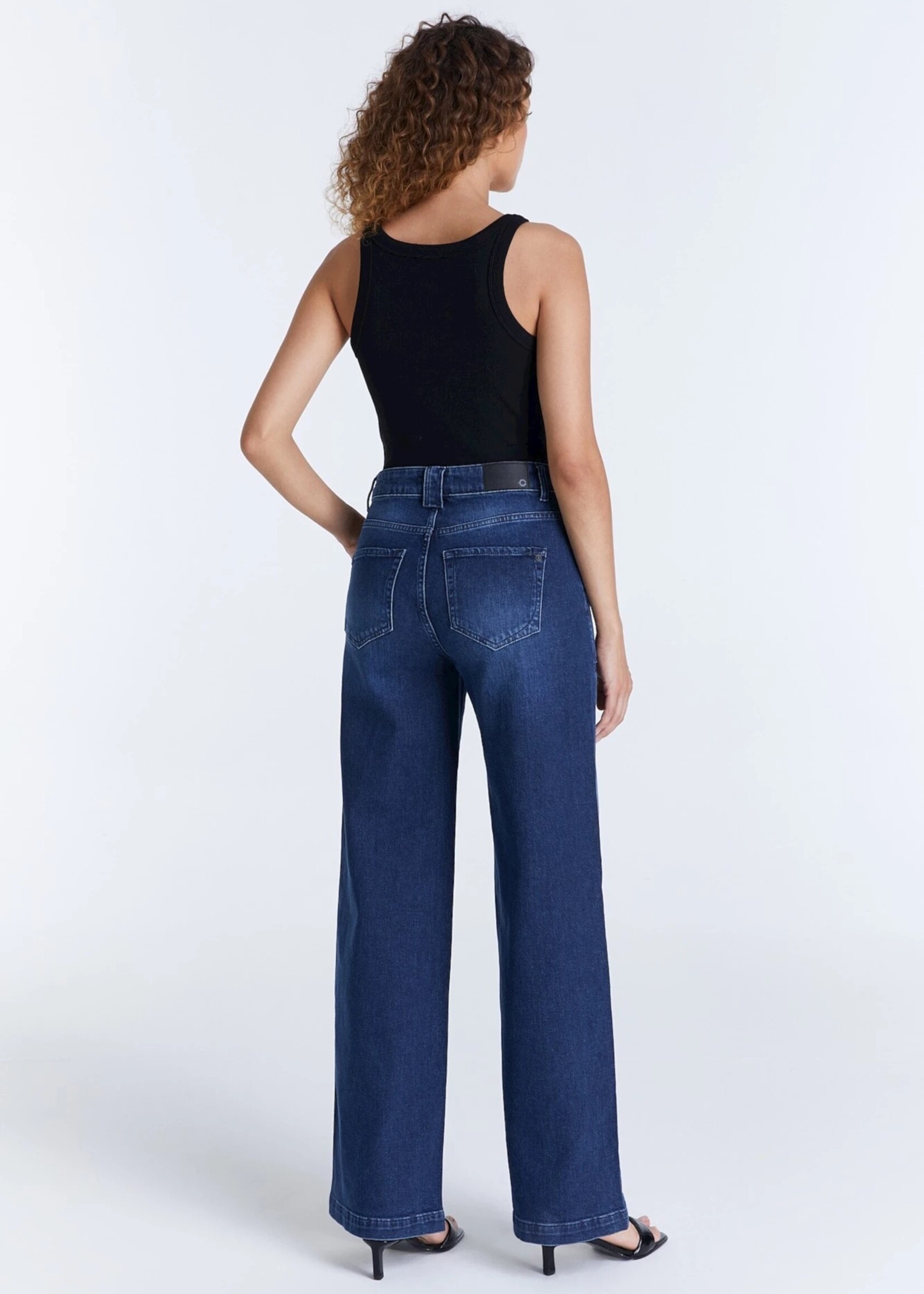 C.O.J. COJ High waist jeans Lulu Dark Blue