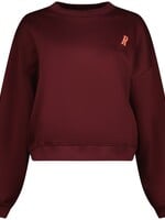 Raizzed sweater Rubie sangria red