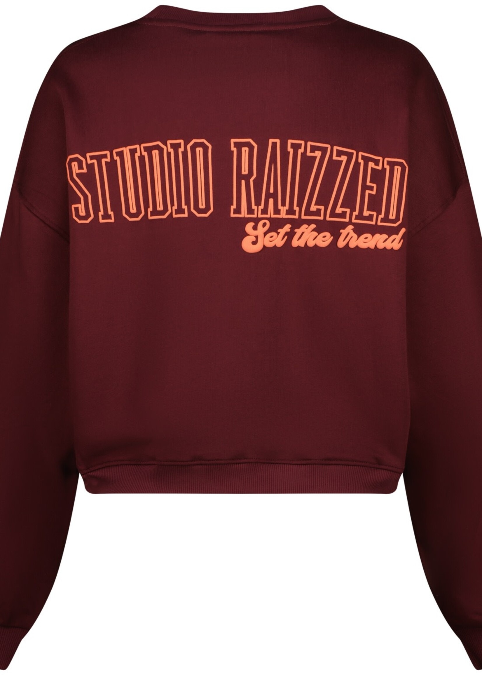 Raizzed sweater Rubie sangria red