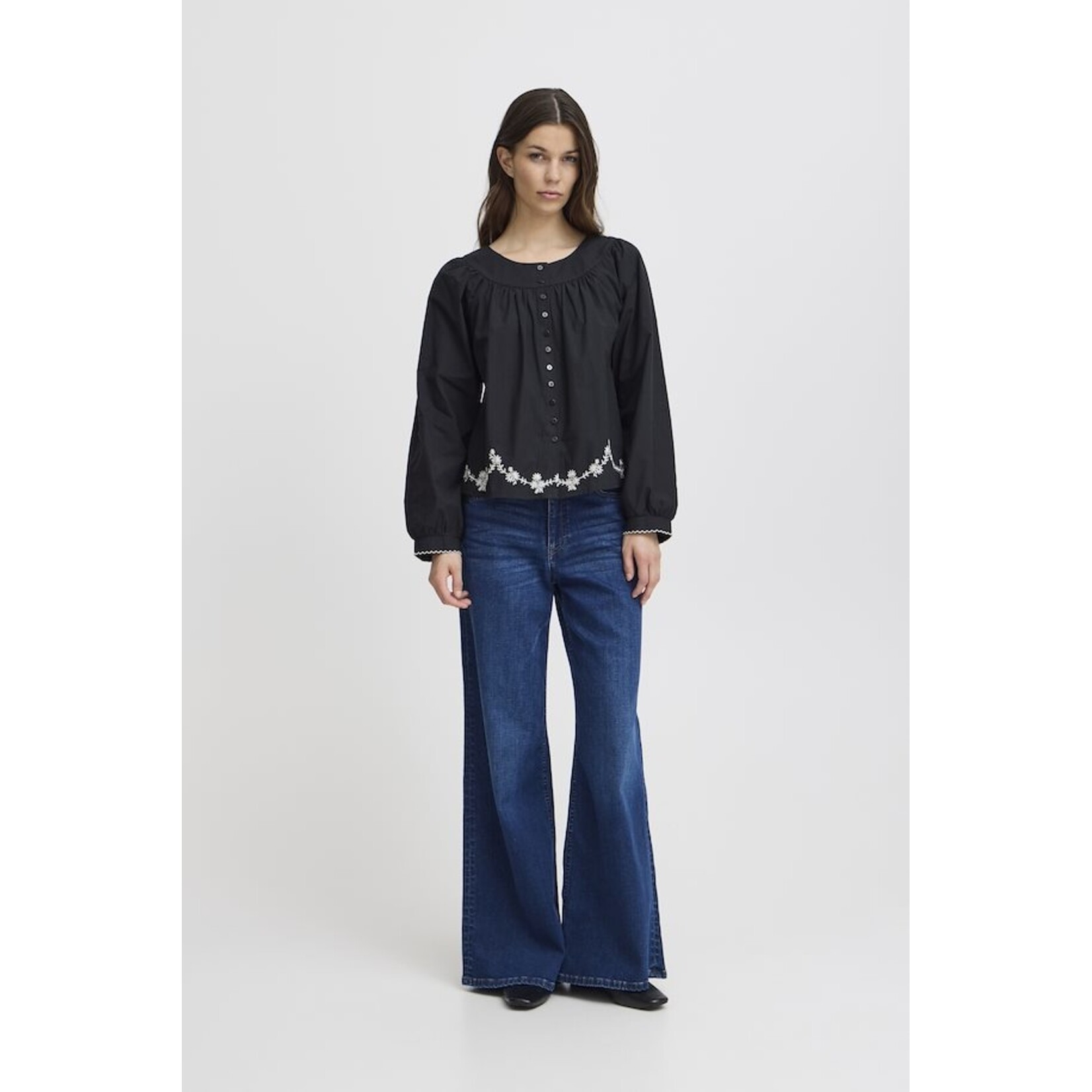 ICHI Ihlamyra blouse zwart