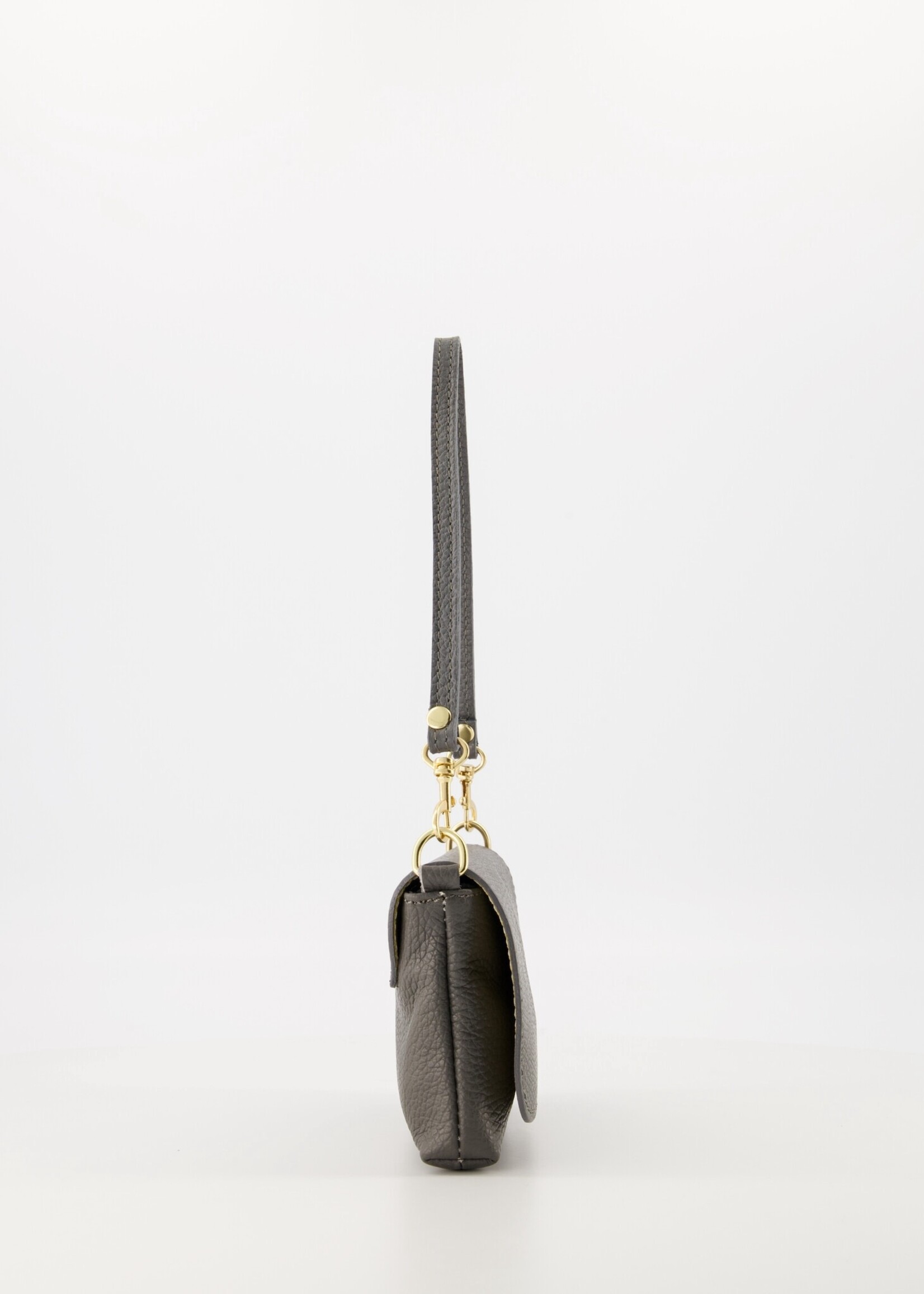 Leren tas Lara donker Grijs