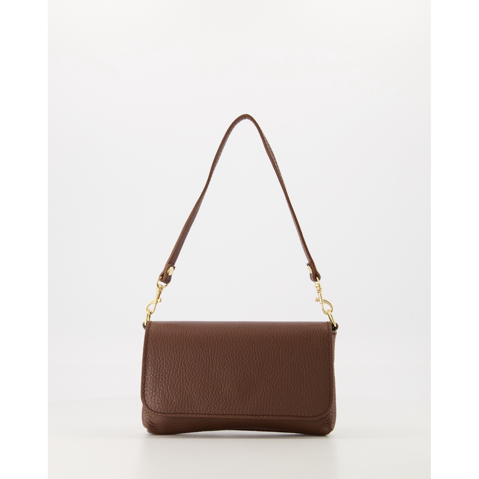 Leren tas Lara Bruin