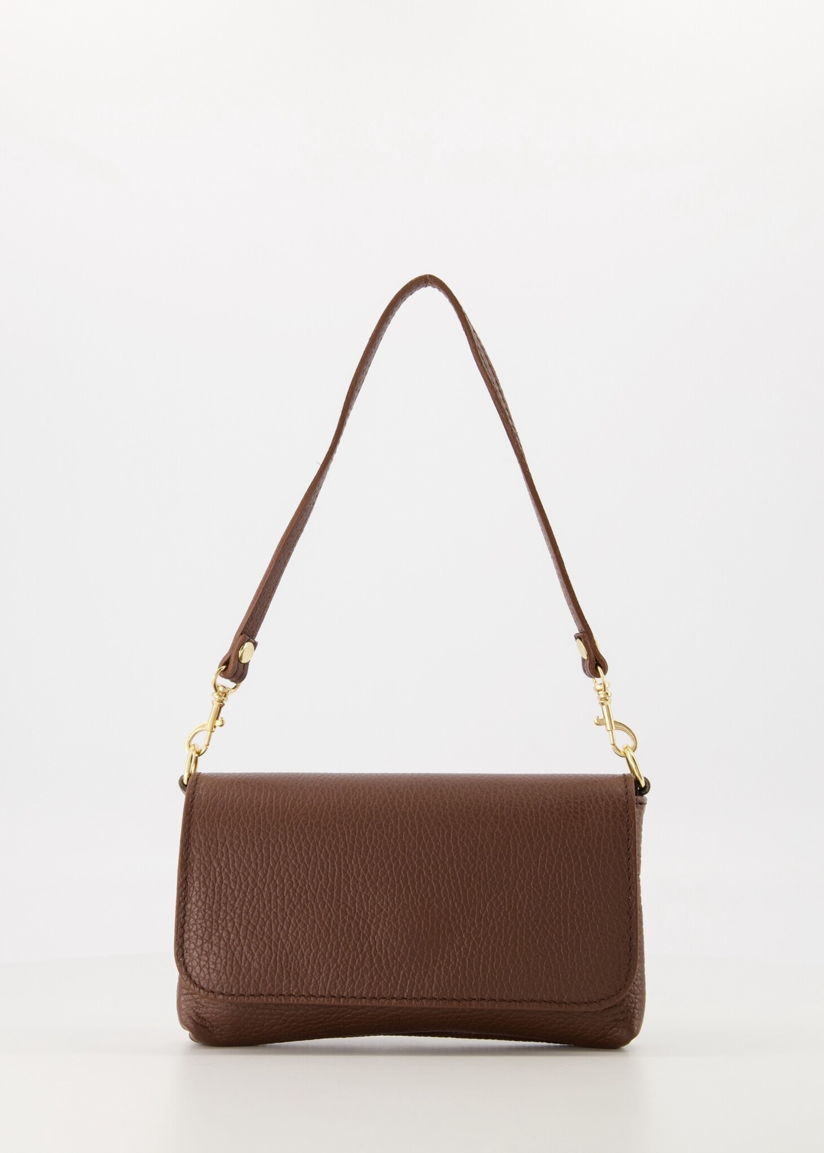 Leren tas Lara Bruin