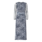 Sisters Point Esme leopard dress grey