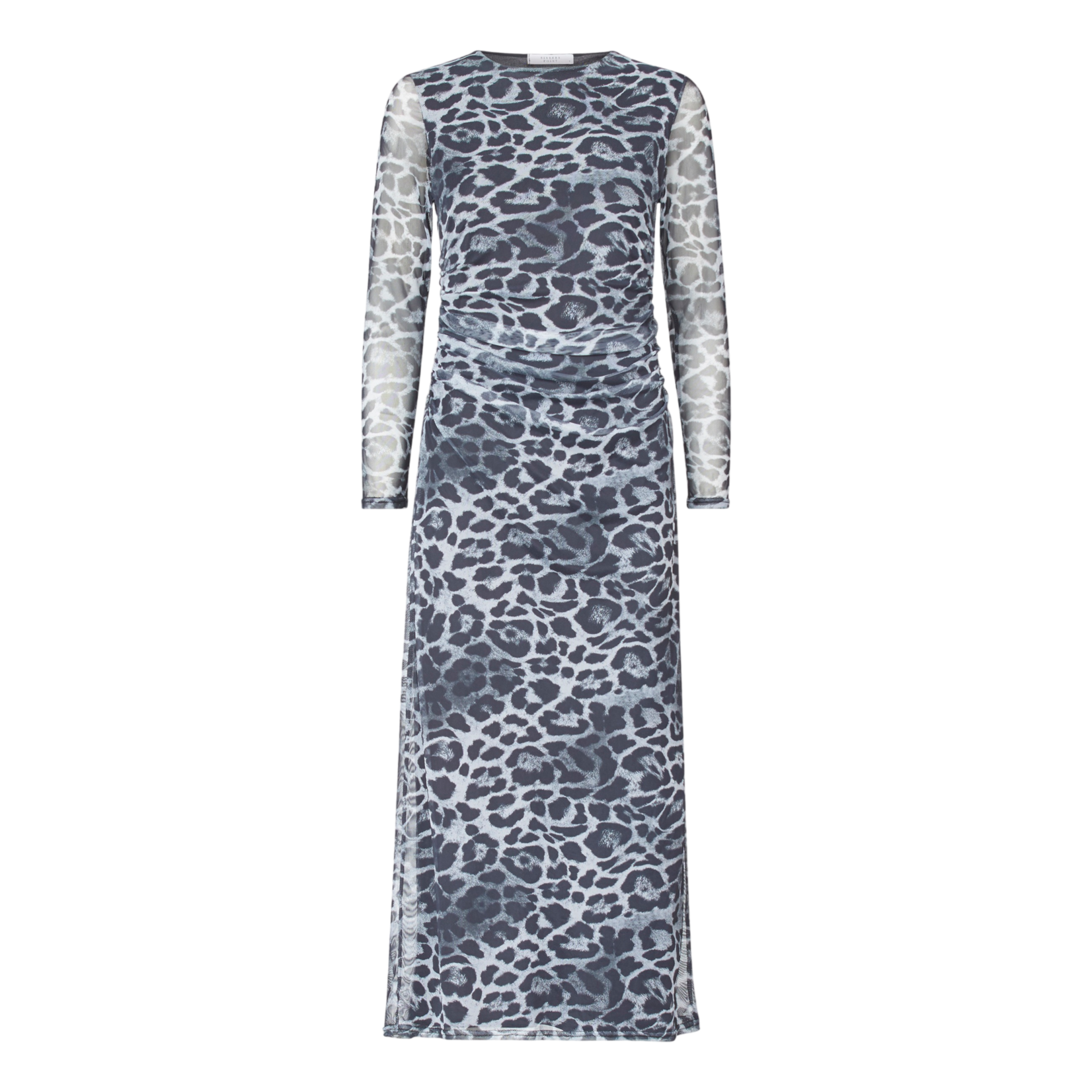 Sisters Point Esme leopard dress grey
