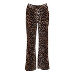 Leopard travel pants wide Kiki