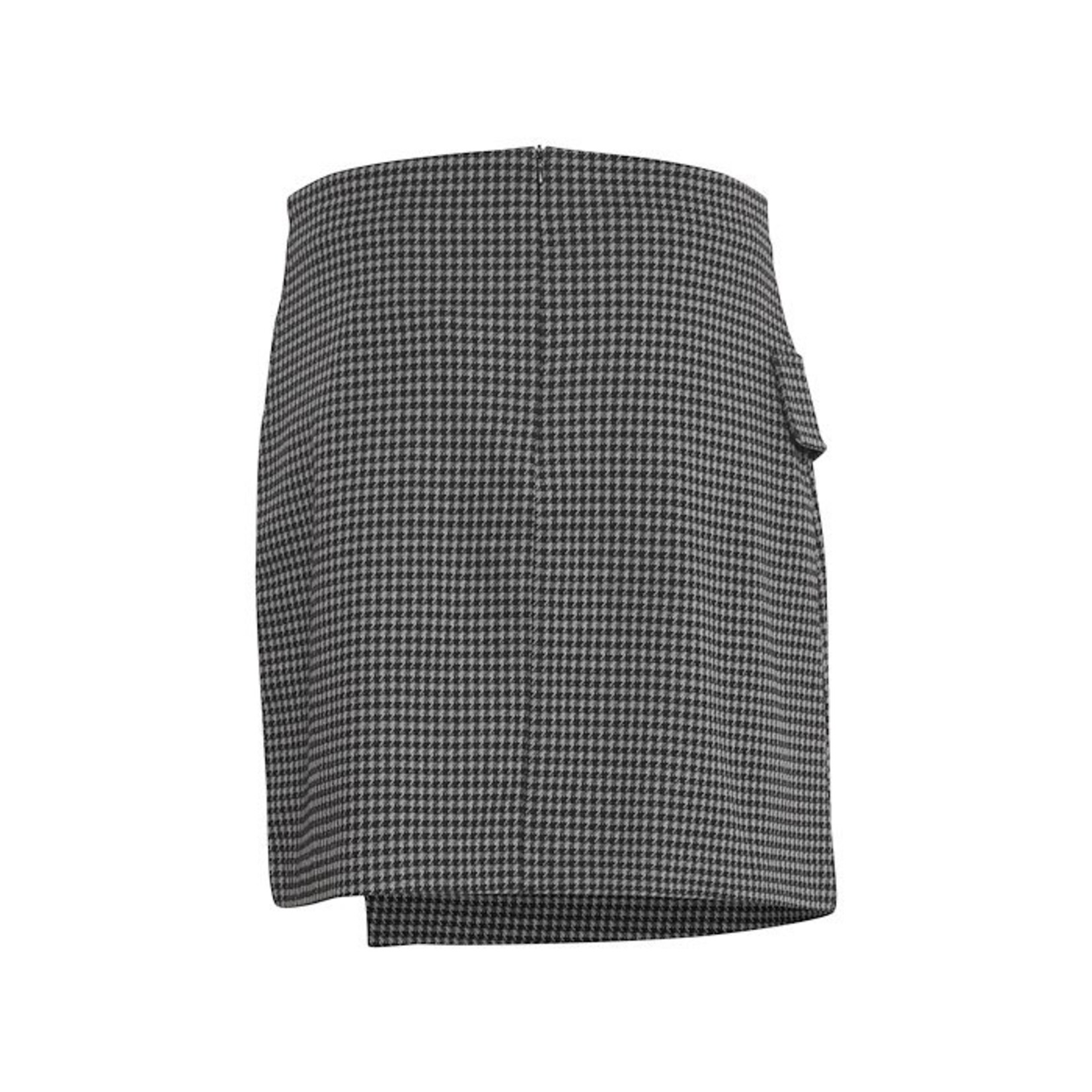 ICHI Ihkate houndstooth skirt check