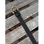 Elvy Elvy belt plain black gold