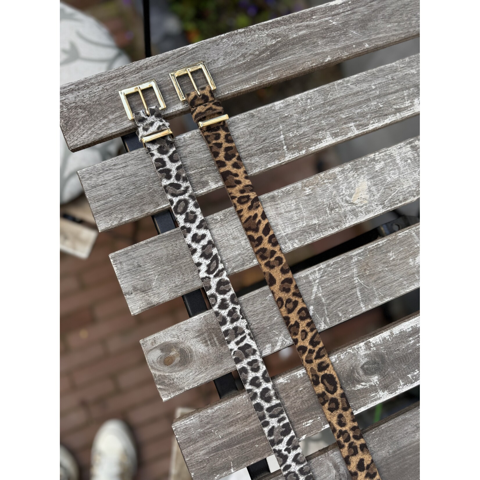 Elvy Elvy belt skin leopard bruin