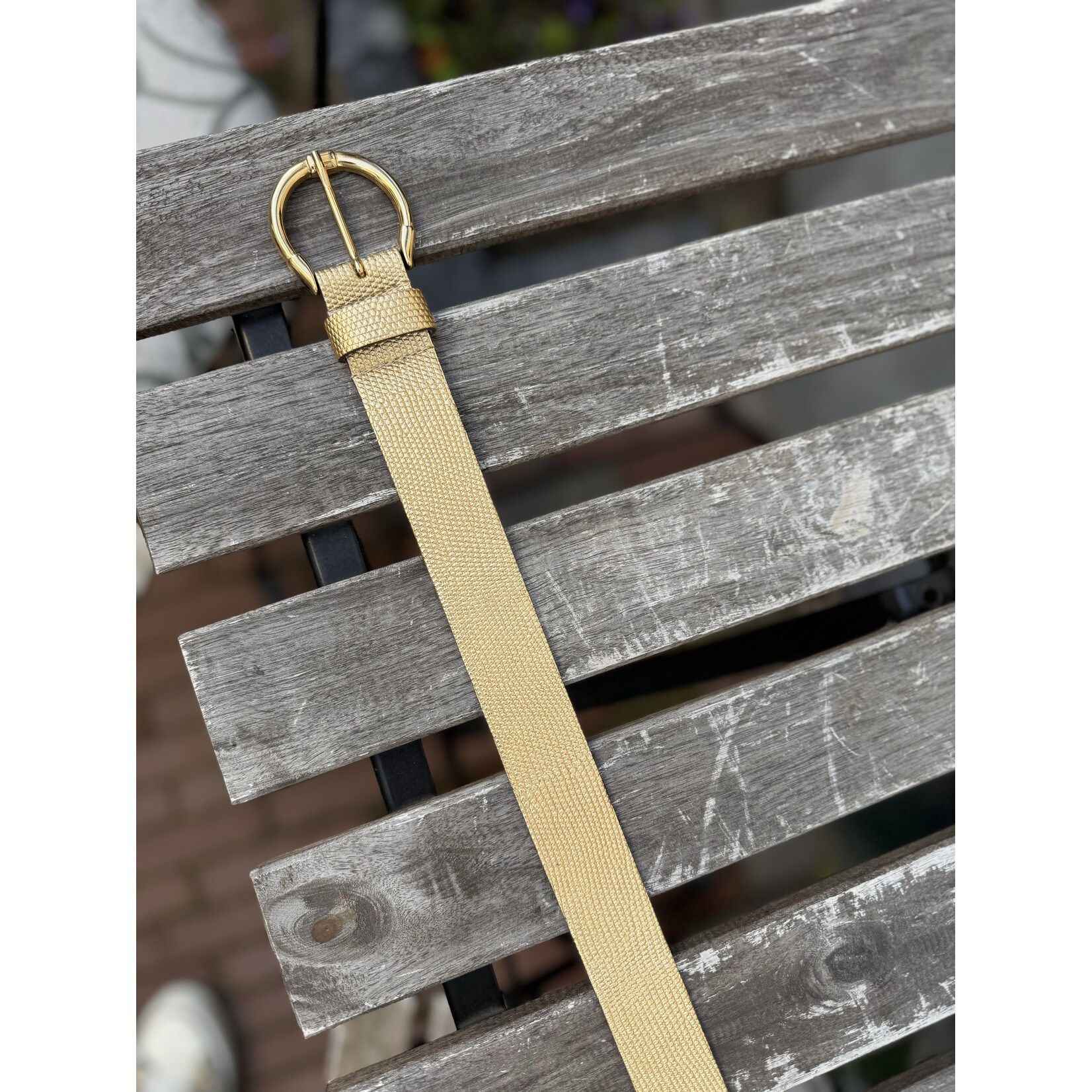 Elvy Elvy Metallic Bubble Belt Gold