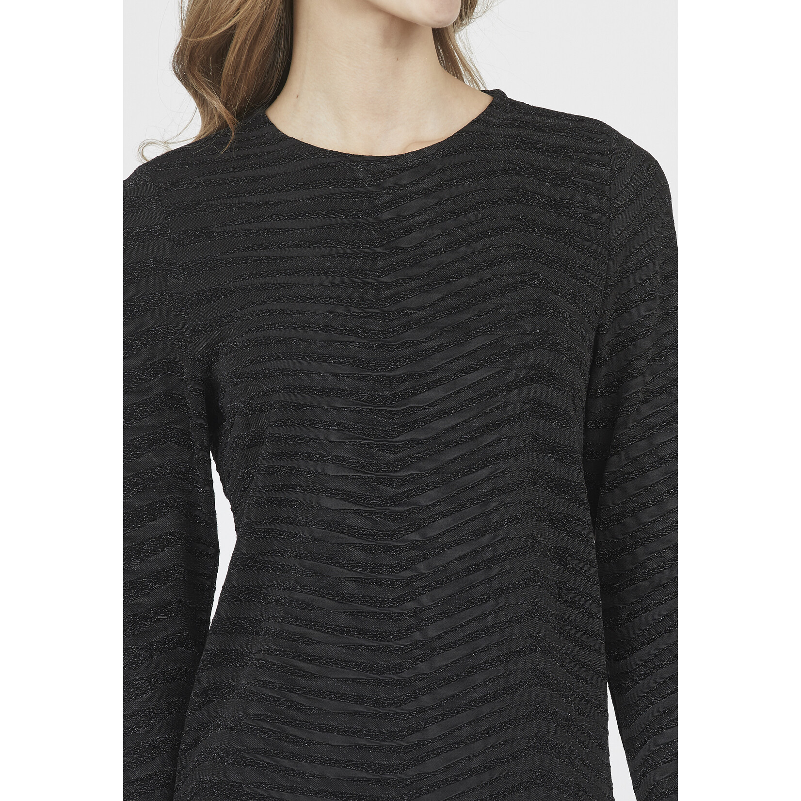 Sisters Point Vixa top black zebra glitter