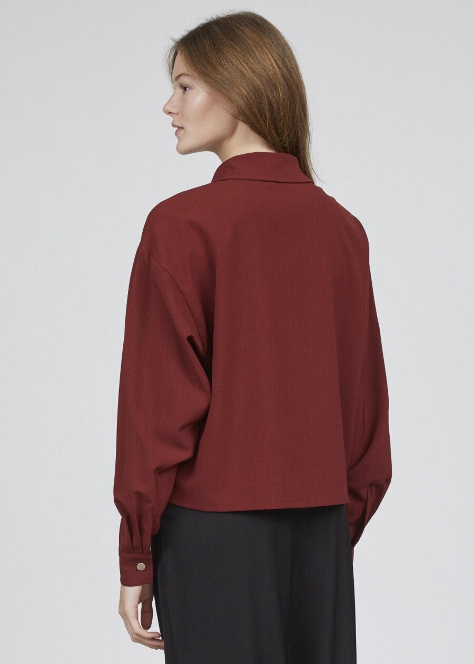 Sisters Point jacket / blouse Nyla Bordeau rood