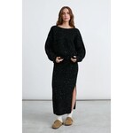 24Colours 24Colours gebreide rok zwart