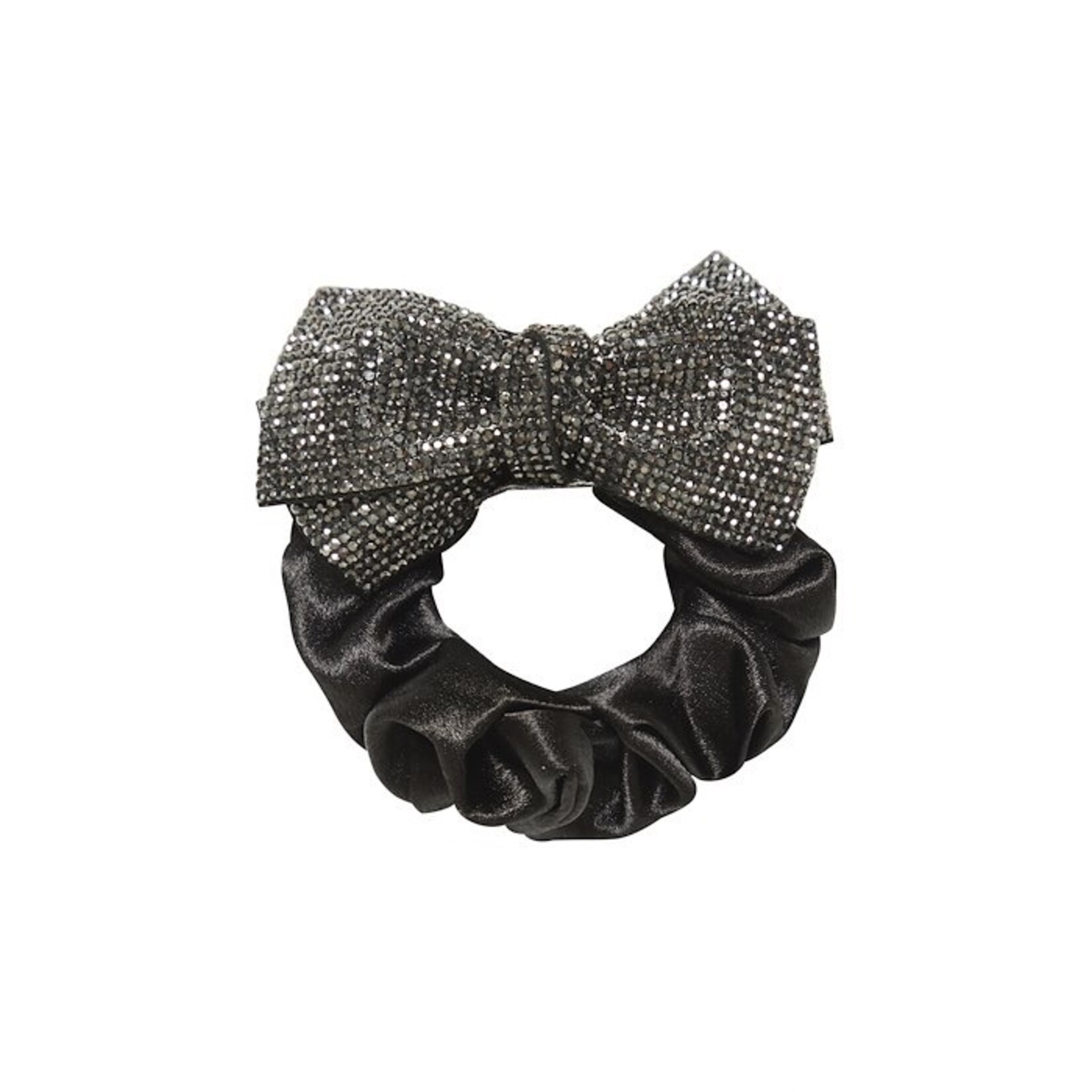 ICHI Iatamia bow scrunchie silver