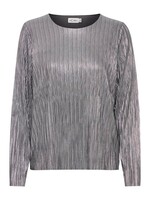 ICHI Ihmathilde top grijs / zilver