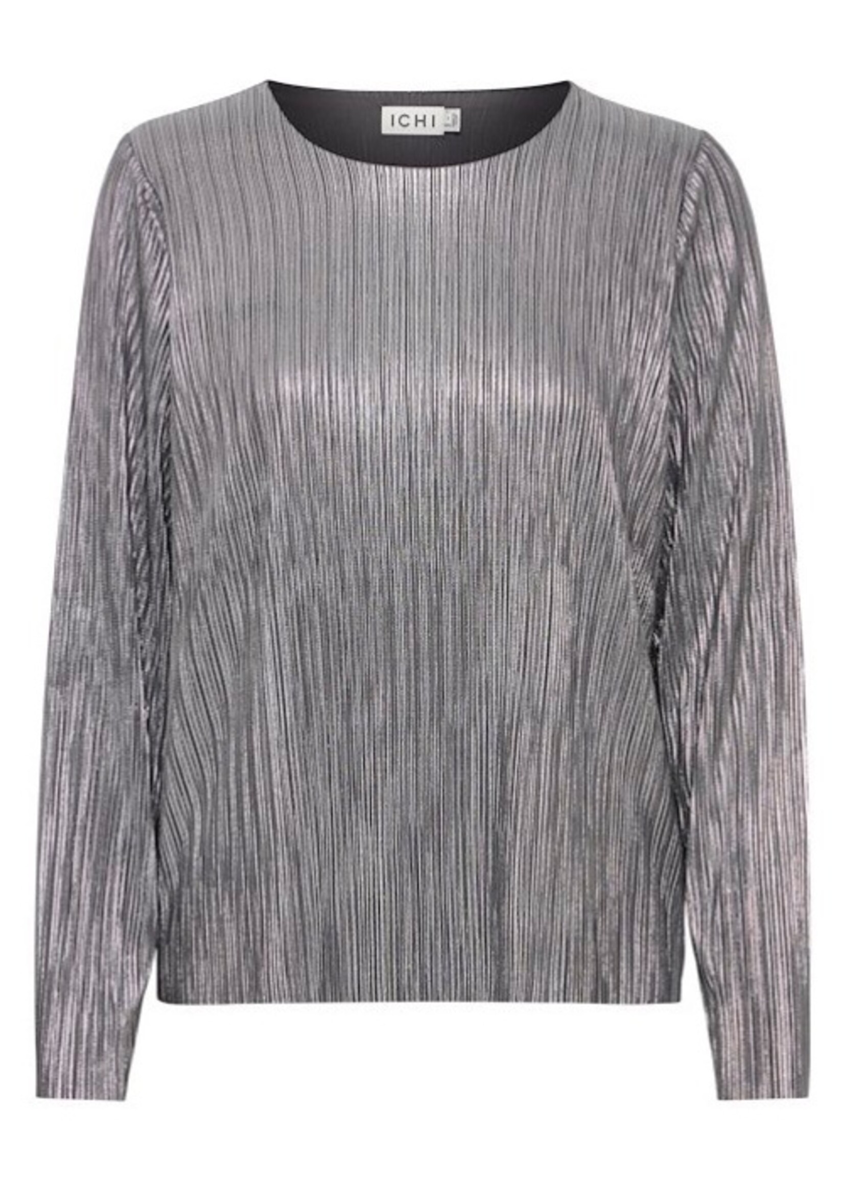 ICHI Ihmathilde top grijs / zilver